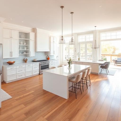 Kitchen and living room